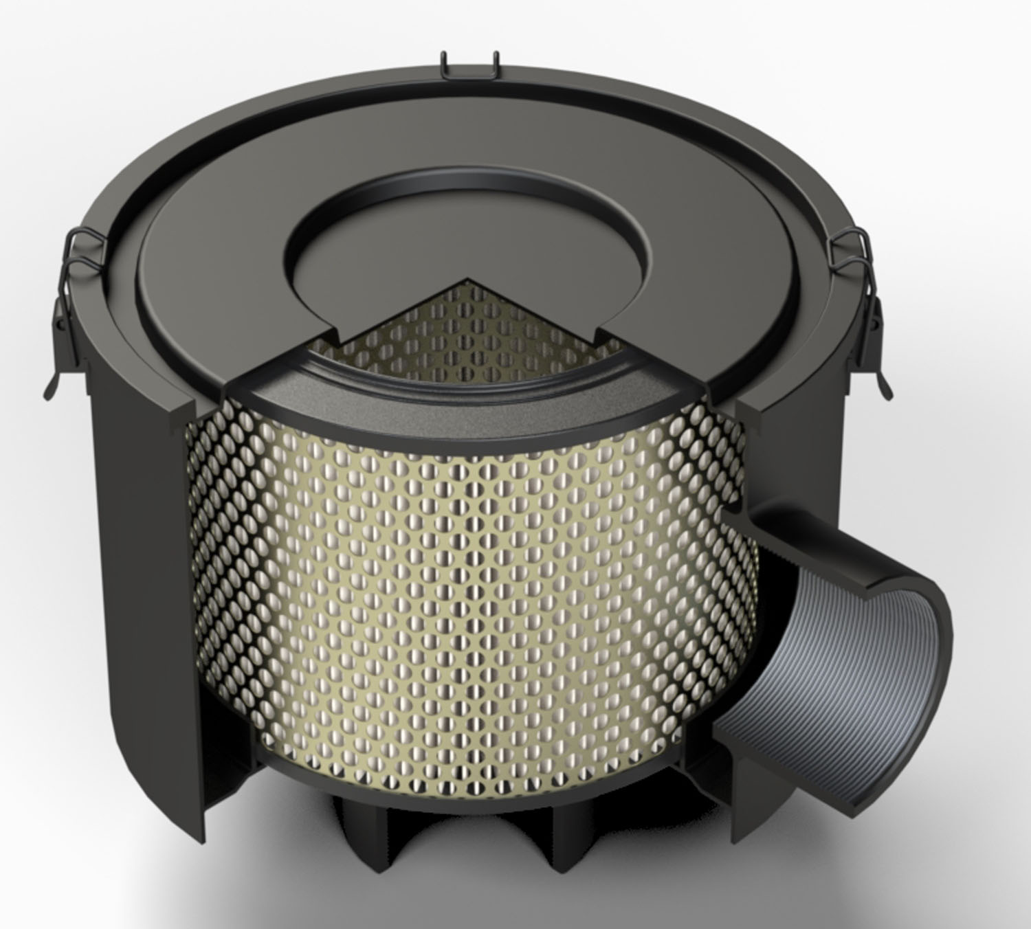 Ansaugfilter · Durchflussrate 550 m3/h